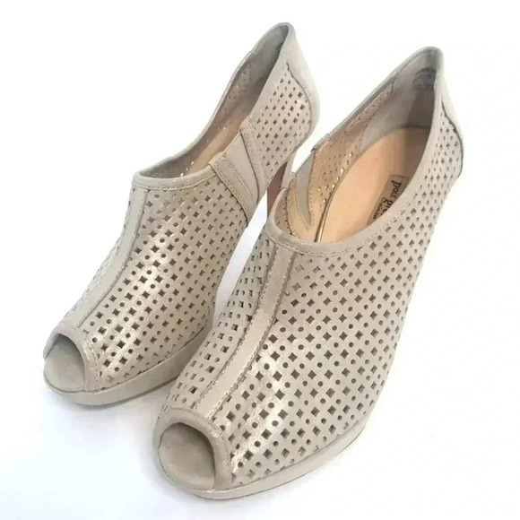 Paul Green Open Toed Booties Passion Perforated Women's Size 9.5 US - Picture 3 of 15